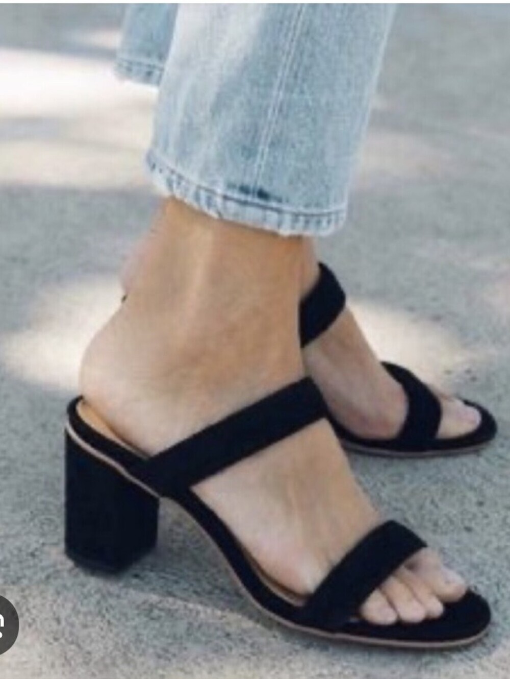 Soludos Black Suede Strappy Slide Sandals Sz 10